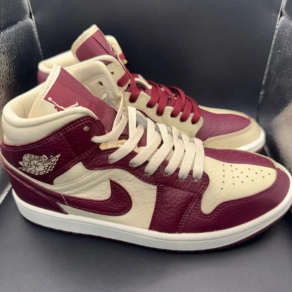 Size 8.5 - Air Jordan 1 SE Mid Split - Beach Cherrywood Wmns, DR0501-200, No Box - Picture 5 of 10